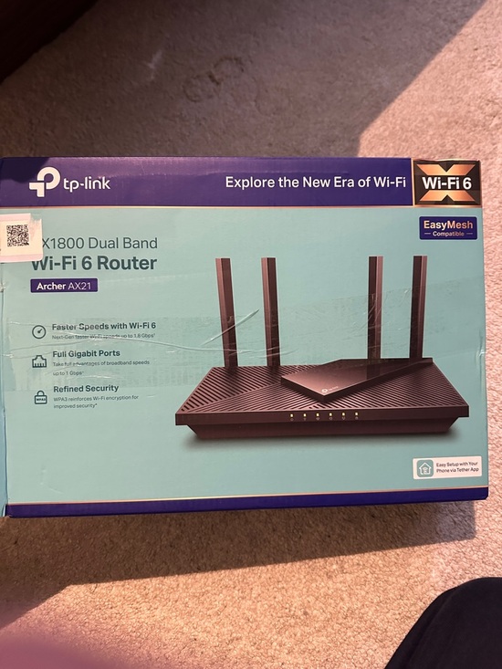 TP-Link Other - TP-Link Archer AX21 Dual-Band Wi‑Fi 6 Router — Black